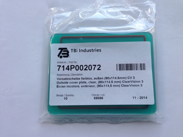 Vorsatzscheibe TBI Automatikhelm Clear Vision III + ArcVision